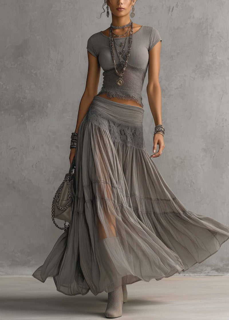 Natalia – Conjunto Glamour Plata color Gris Plata - Zevra Collection