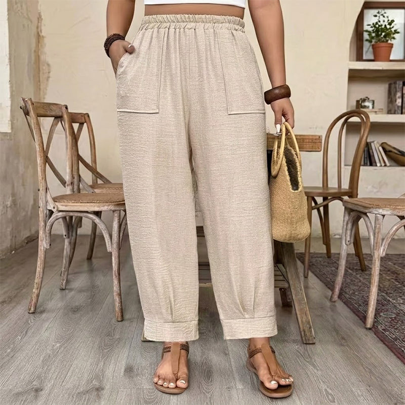 👖 PROMOCIÓN LIMITADA: ¡50% DE DESCUENTO! 👖 Pantalón casual para mujer ✨ Corte holgado, pernera estrecha y máxima comodidad