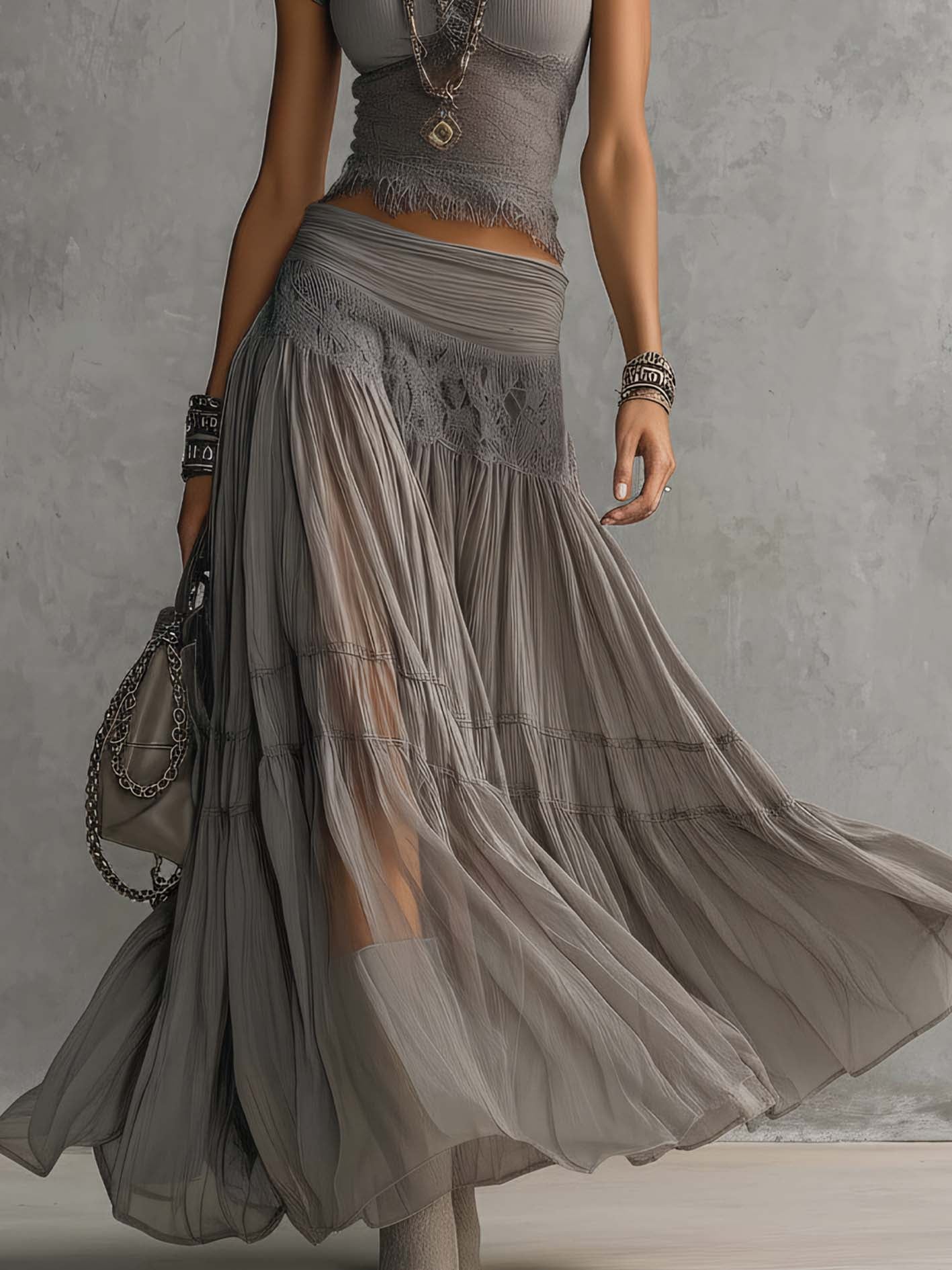 Natalia – Conjunto Glamour Plata - Zevra Collection