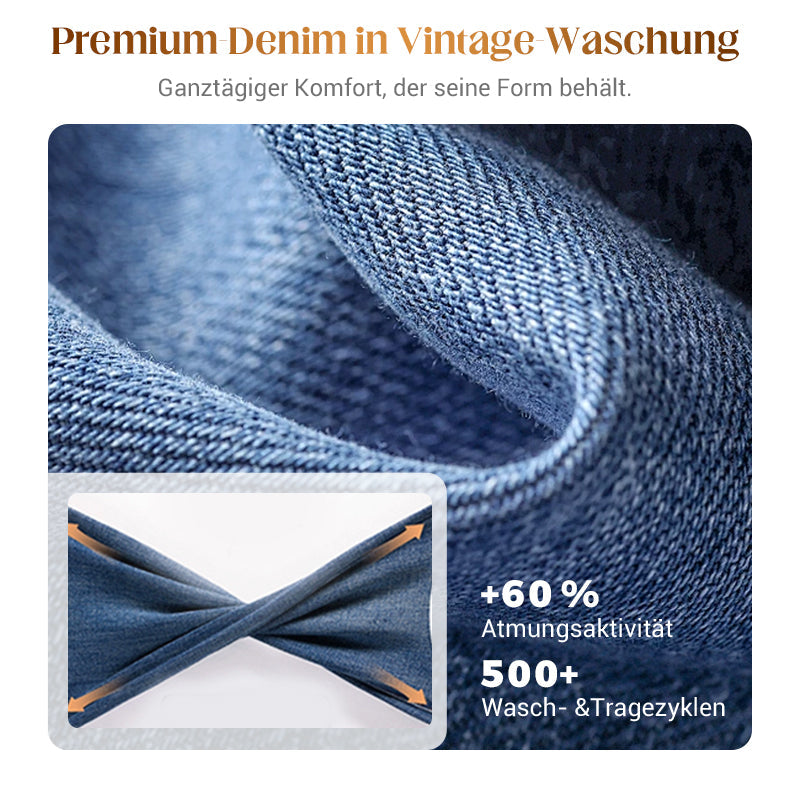 Vaqueros retro cropped de pernera recta para mujer