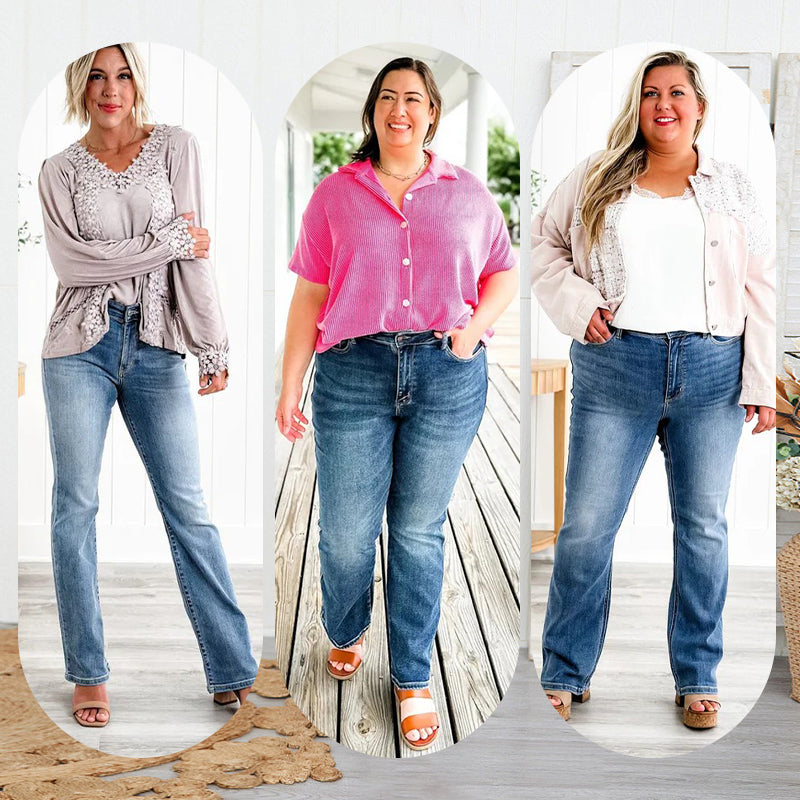 Apto para todo tipo de cuerpo👖Vaqueros de alta elasticidad con control de abdomen