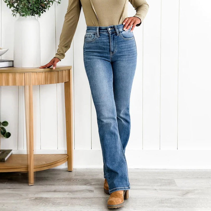 Apto para todo tipo de cuerpo👖Vaqueros de alta elasticidad con control de abdomen