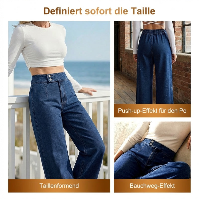 📢📢¡50% de descuento!! ⏰Vaqueros para mujer de tiro alto y pernera ancha