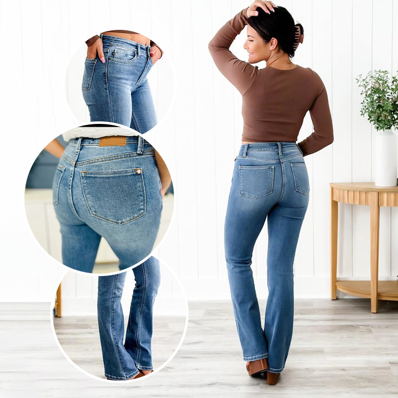 Apto para todo tipo de cuerpo👖Vaqueros de alta elasticidad con control de abdomen