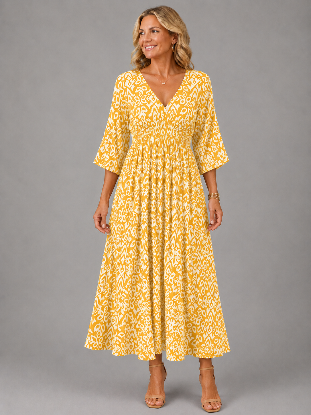 Althea | Vestido Midi Bohemio Fluido
