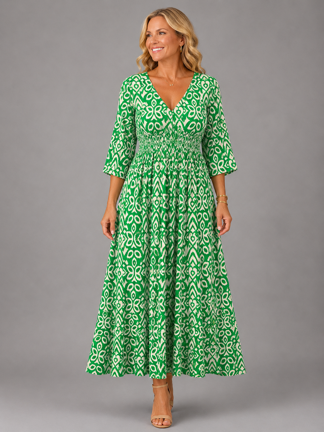 Althea | Vestido Midi Bohemio Fluido