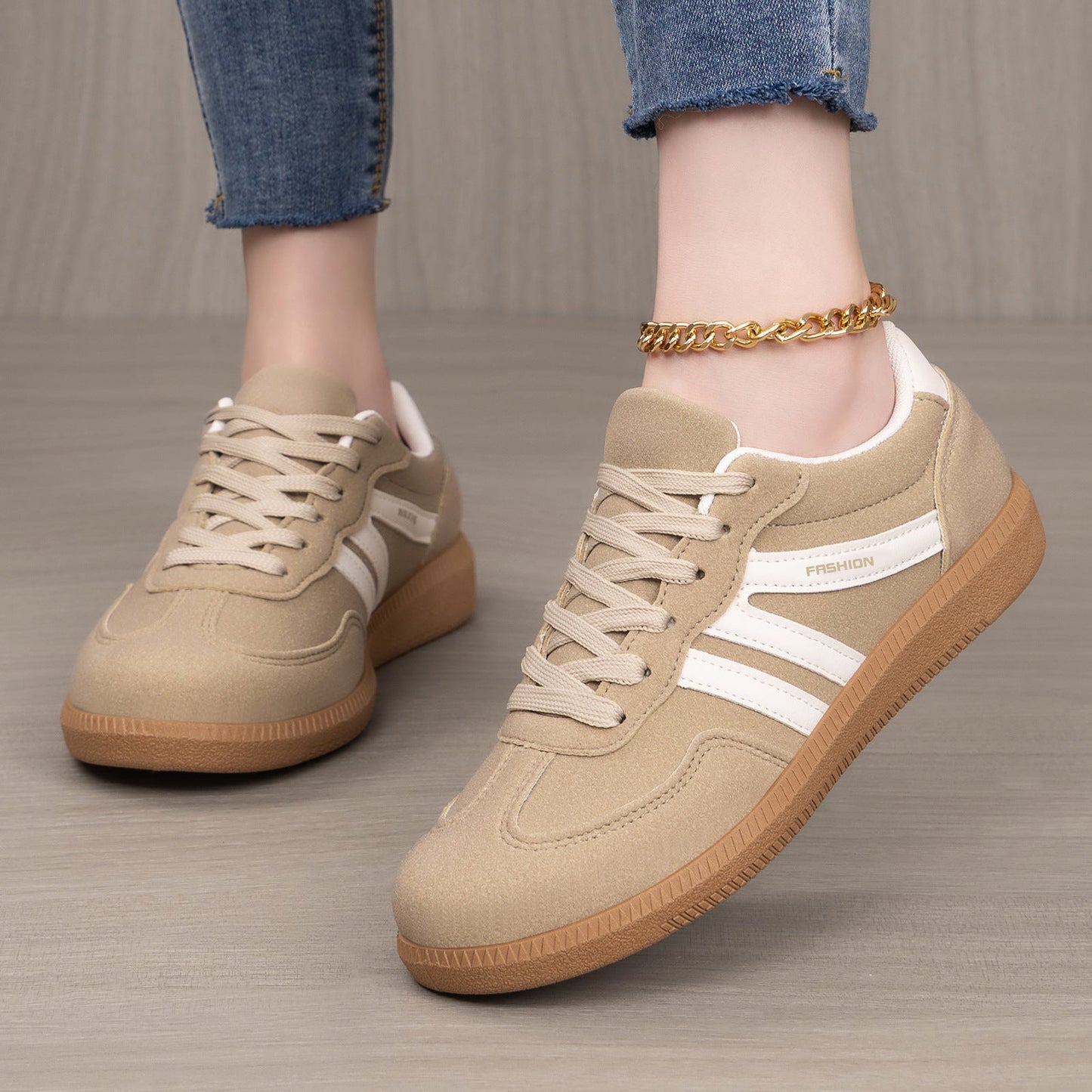 Retro Colorblock Platform Sneakers Women - Chunky Sole Casual Dad Shoes