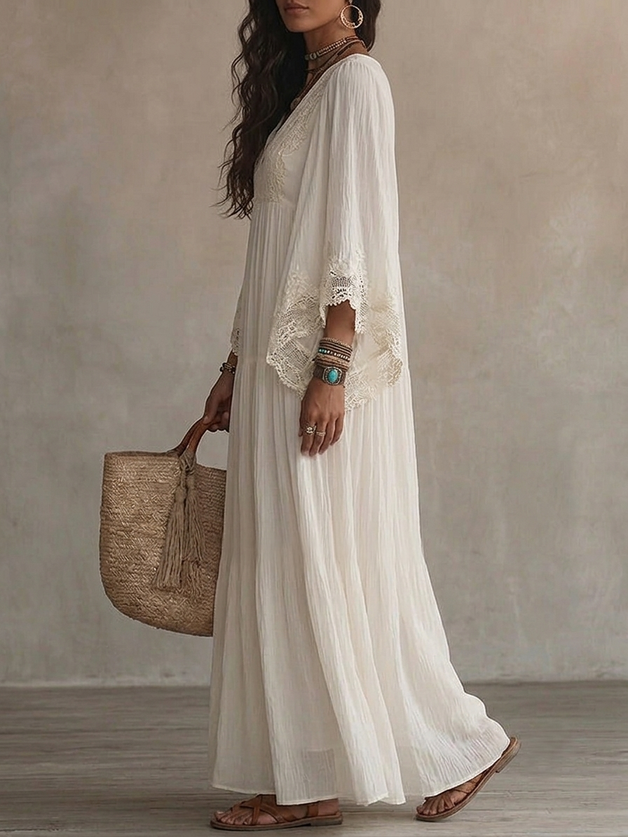 Anna – Vestido Perla Blanca - Zevra Collection