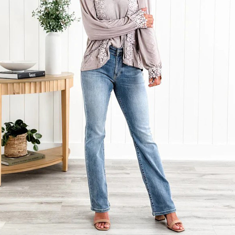 Apto para todo tipo de cuerpo👖Vaqueros de alta elasticidad con control de abdomen