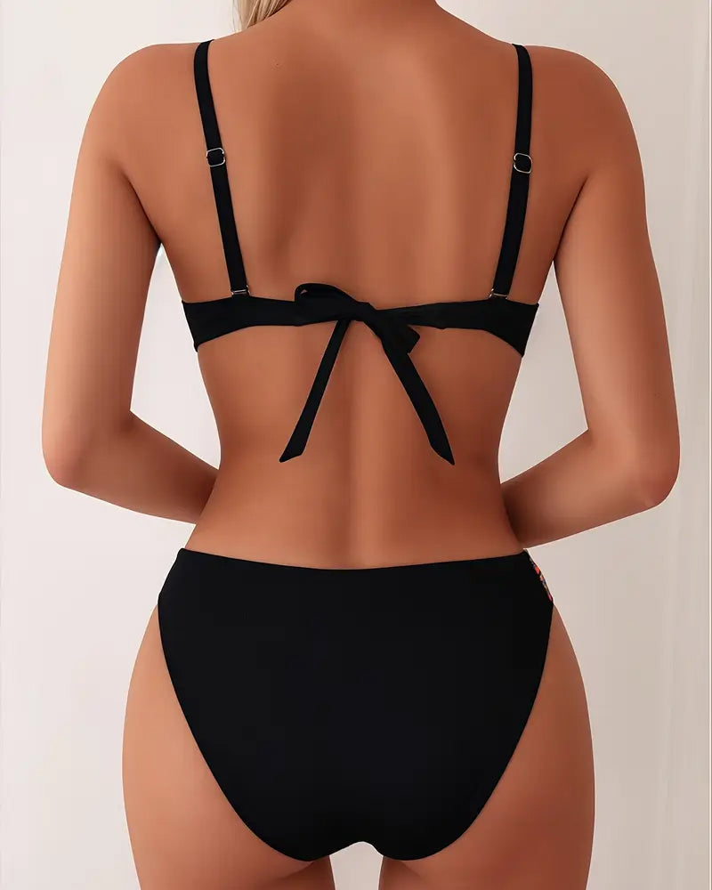 Conjunto de bikini sexy de espalda descubierta