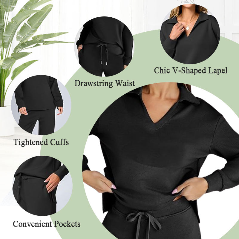 🎁¡Venta caliente 50% DESCUENTO⏳ Conjuntos de 2 piezas para mujer, sudaderas casuales de manga larga