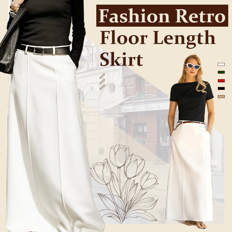 Falda maxi de gasa – Amplia y elegante, retro y de cuento 🧚