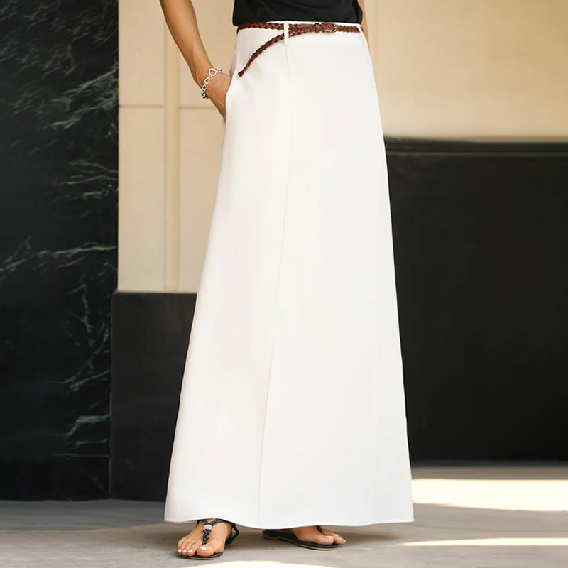 Falda maxi de gasa – Amplia y elegante, retro y de cuento 🧚