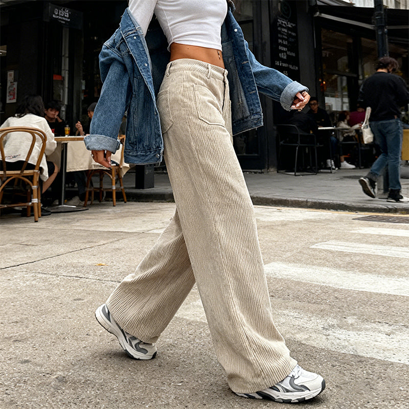 🔥50% DESCUENTO🔥 Pantalón casual para mujer – Corte holgado y tiro alto para máxima comodidad y estilo 👖✨