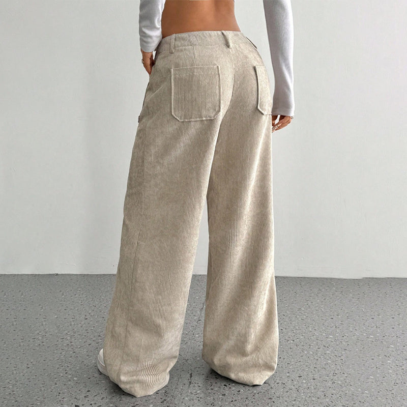 🔥50% DESCUENTO🔥 Pantalón casual para mujer – Corte holgado y tiro alto para máxima comodidad y estilo 👖✨