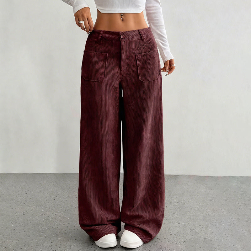 🔥50% DESCUENTO🔥 Pantalón casual para mujer – Corte holgado y tiro alto para máxima comodidad y estilo 👖✨
