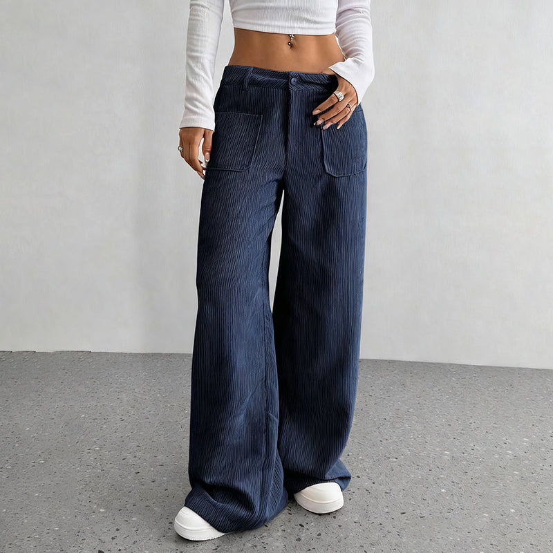 🔥50% DESCUENTO🔥 Pantalón casual para mujer – Corte holgado y tiro alto para máxima comodidad y estilo 👖✨