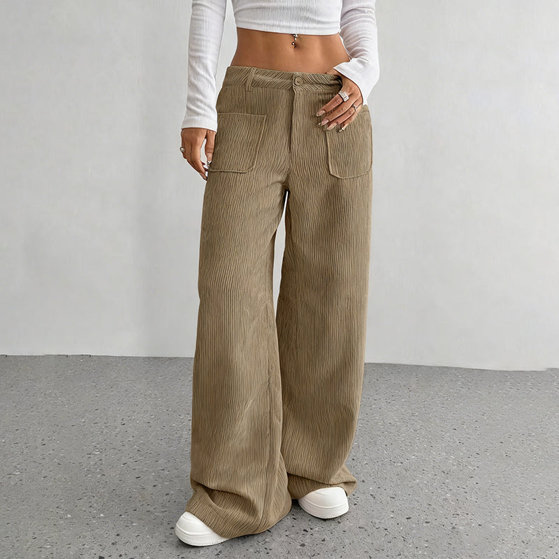 🔥50% DESCUENTO🔥 Pantalón casual para mujer – Corte holgado y tiro alto para máxima comodidad y estilo 👖✨