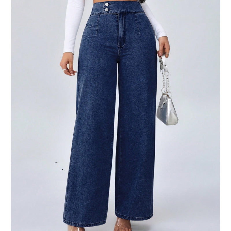 📢📢¡50% de descuento!! ⏰Vaqueros para mujer de tiro alto y pernera ancha