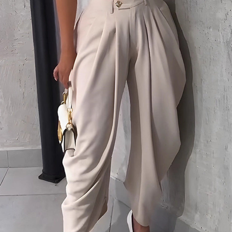⏰ 50% DE DESCUENTO – Solo por tiempo limitado ✨Pantalón casual para mujer de tiro alto y pernera ancha