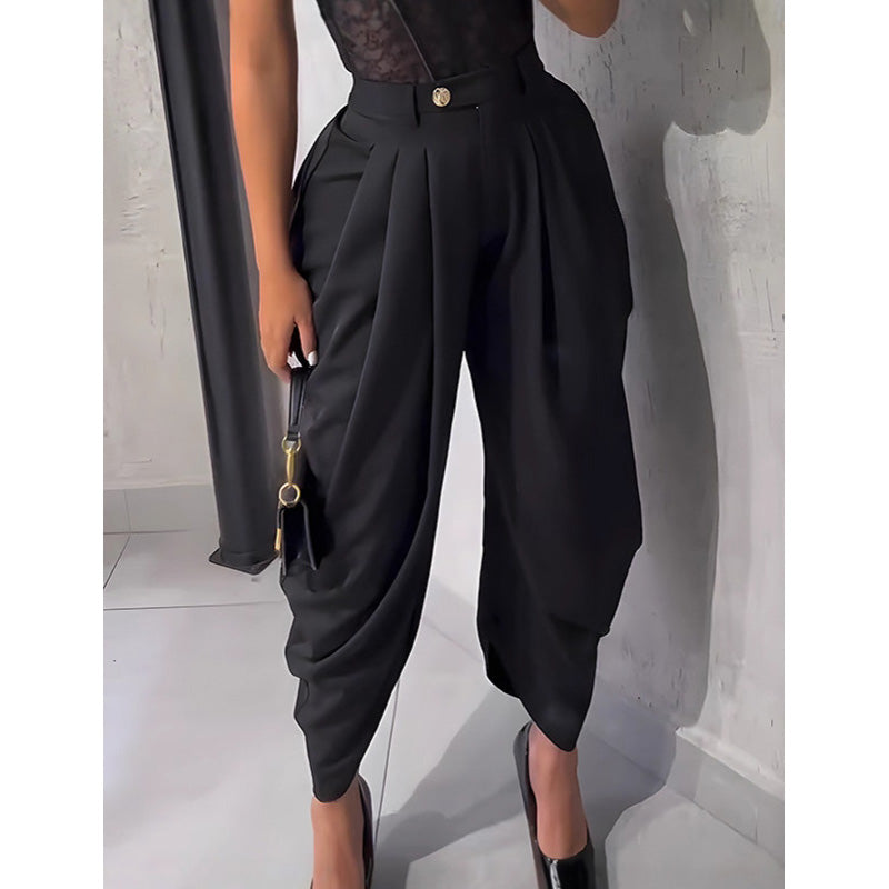 ⏰ 50% DE DESCUENTO – Solo por tiempo limitado ✨Pantalón casual para mujer de tiro alto y pernera ancha