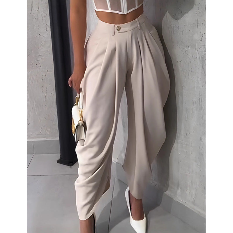 ⏰ 50% DE DESCUENTO – Solo por tiempo limitado ✨Pantalón casual para mujer de tiro alto y pernera ancha