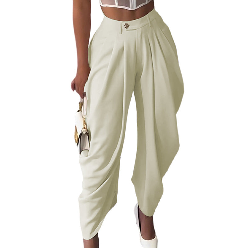 ⏰ 50% DE DESCUENTO – Solo por tiempo limitado ✨Pantalón casual para mujer de tiro alto y pernera ancha