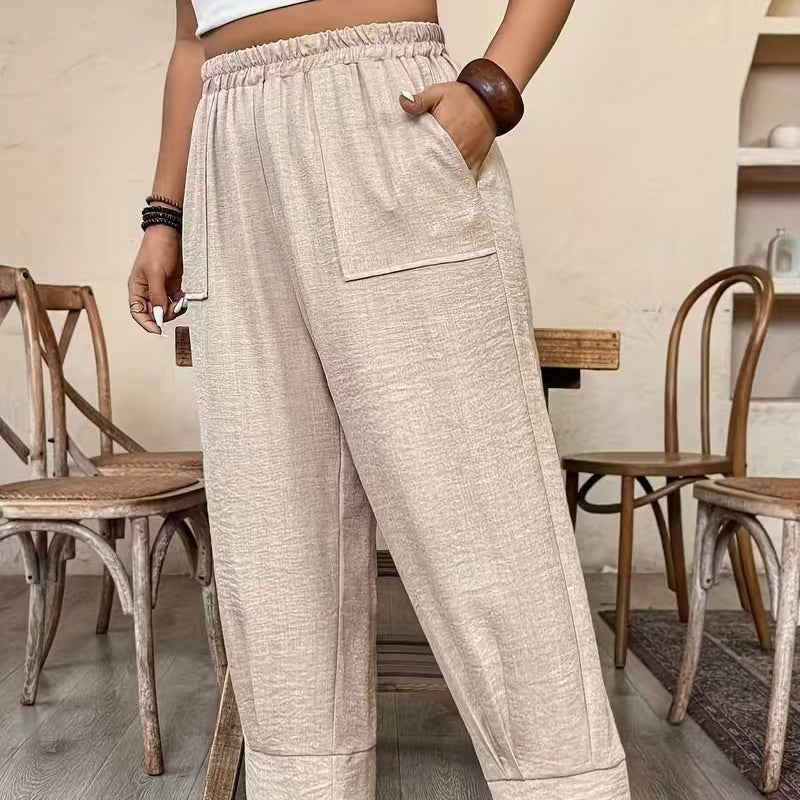 👖 PROMOCIÓN LIMITADA: ¡50% DE DESCUENTO! 👖 Pantalón casual para mujer ✨ Corte holgado, pernera estrecha y máxima comodidad