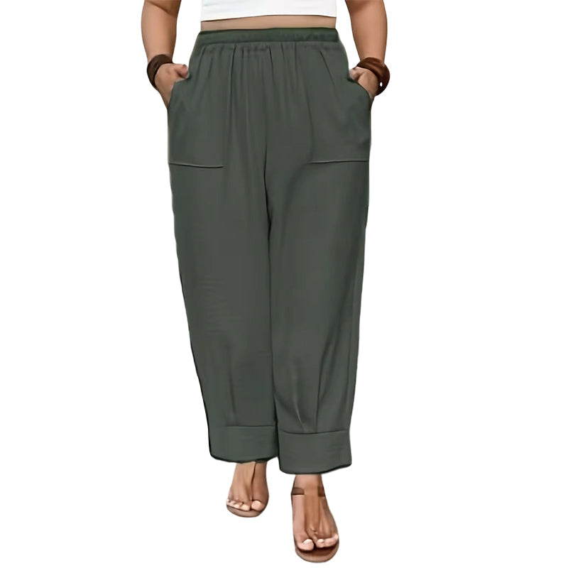 👖 PROMOCIÓN LIMITADA: ¡50% DE DESCUENTO! 👖 Pantalón casual para mujer ✨ Corte holgado, pernera estrecha y máxima comodidad